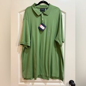 Roundree & Yorke Polo shirt. Supine Cotton. Luster Soft Collection. Light green